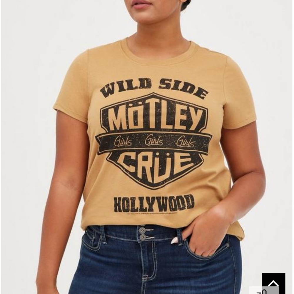 Classic Fit Crew Tee - Mötley Crüe Tan